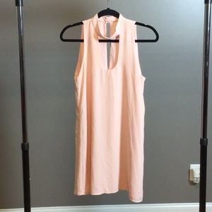 S Mary & Mabel peach boho mini dress